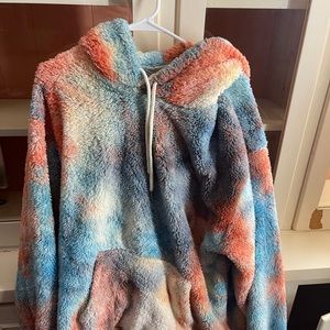Shag hoodie multi color